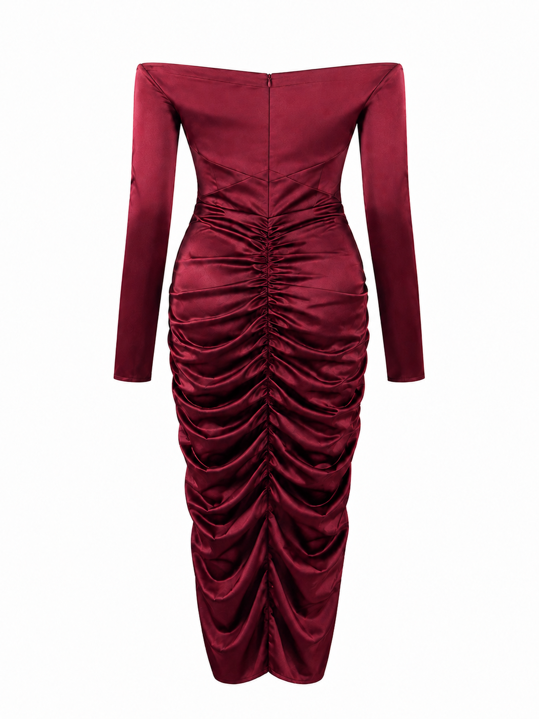 Pretty Little Thing Cherry Red Satin Dress
