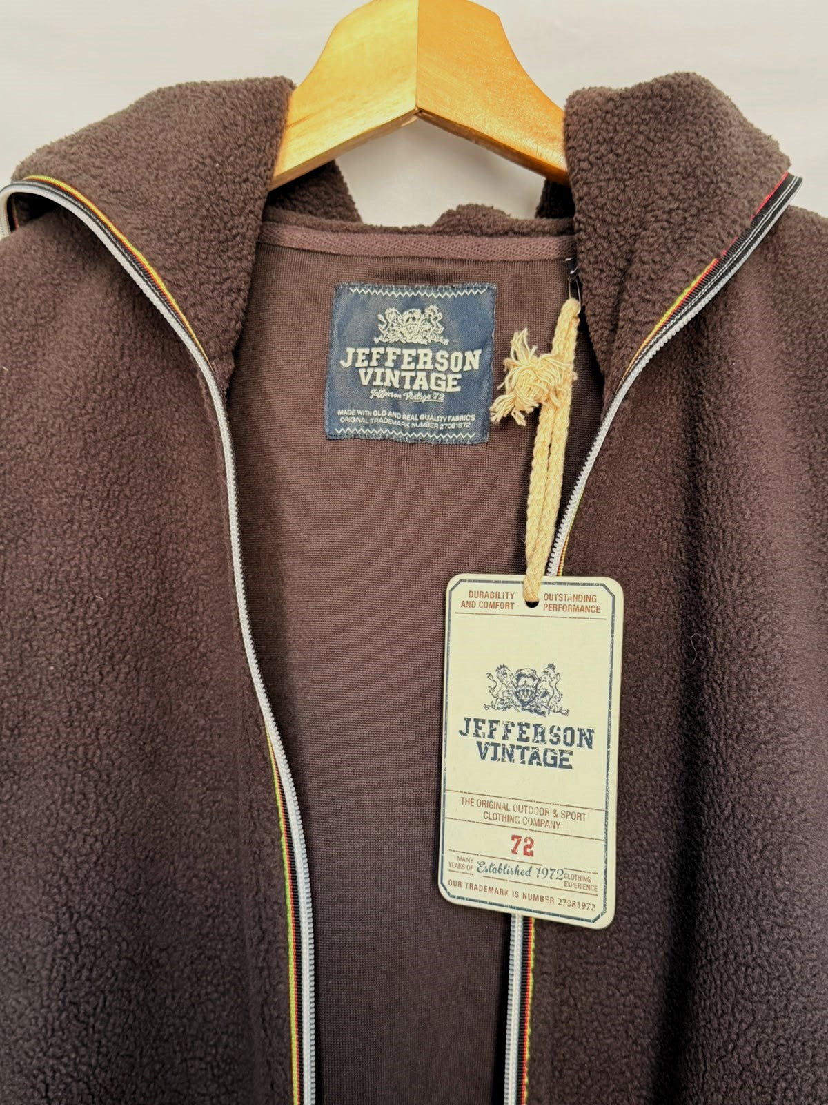 Jefferson Vintage Zip Up Hoodie
