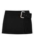 Pretty Little Thing Buckle Denim Mini Skirt